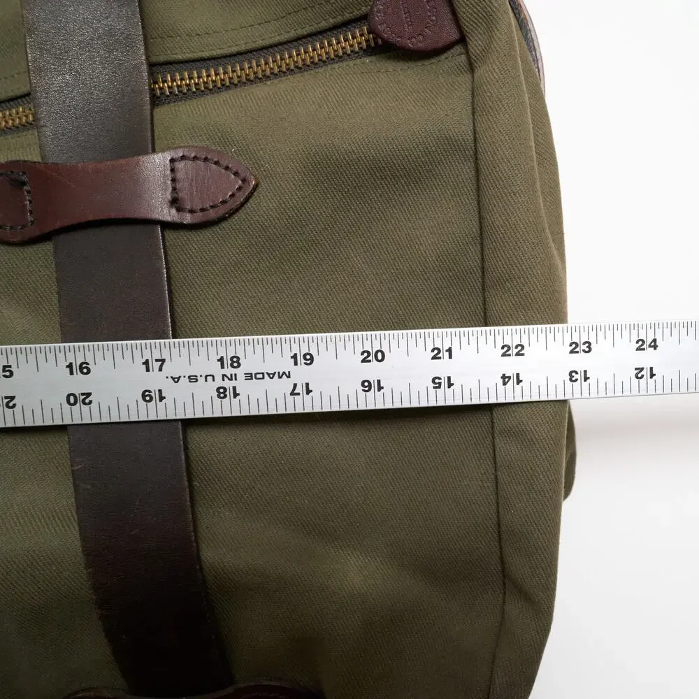 Filson Large Pullman Travel Bag Otter Green Made in USA Rugged Twill Duffel